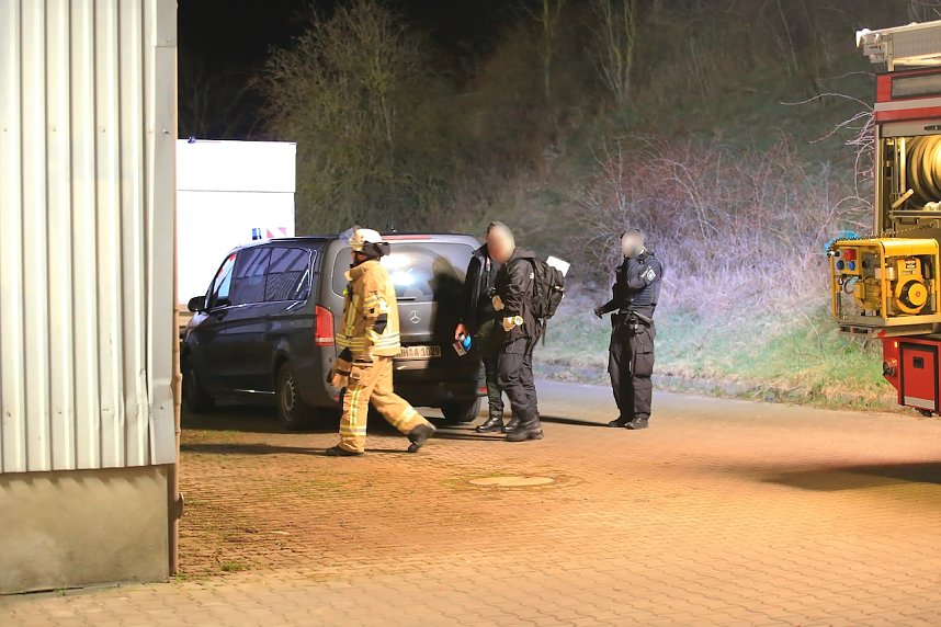 Spurensicherung in der Schachtstra&szlig;e