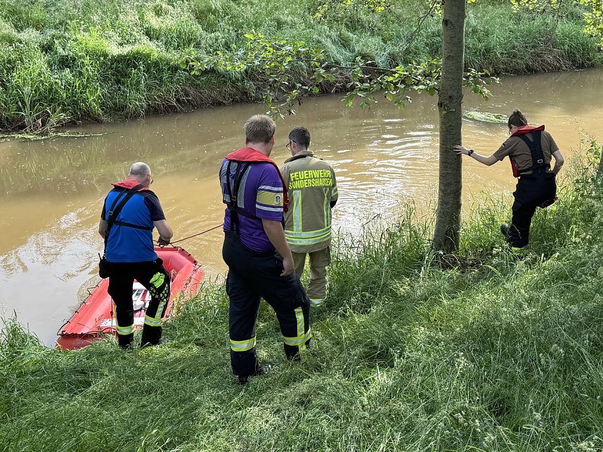 In Sondershausen wird ein Mensch gesucht, der wohlm&ouml;glich in die Wipper gegangen ist.