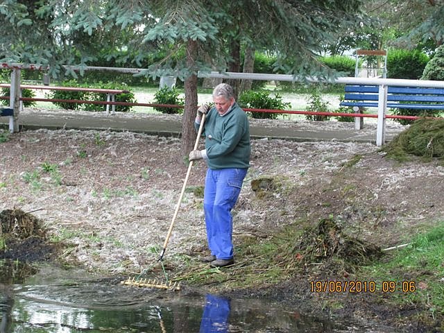 Arbeitseinsatz im Schwimmbad