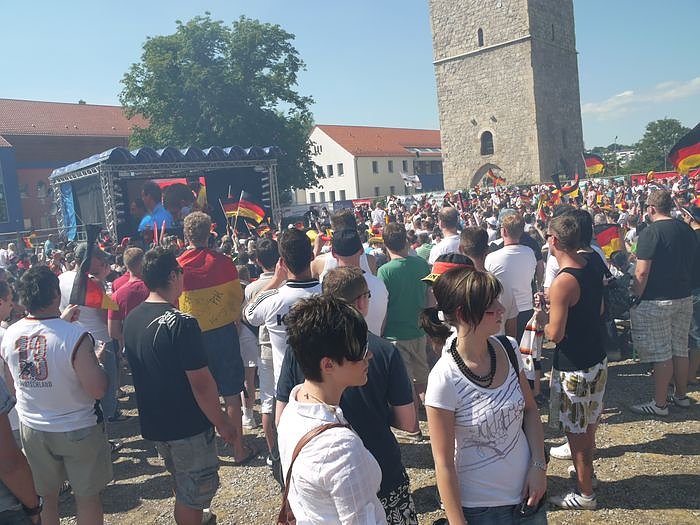 WM-Stimmung auf dem Berg