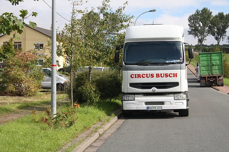 Aufbau Zirkus