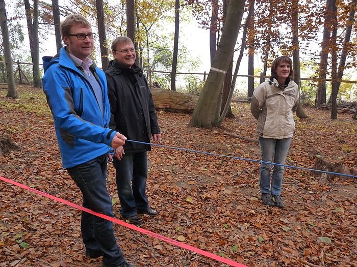 Slackline &uuml;bergeben