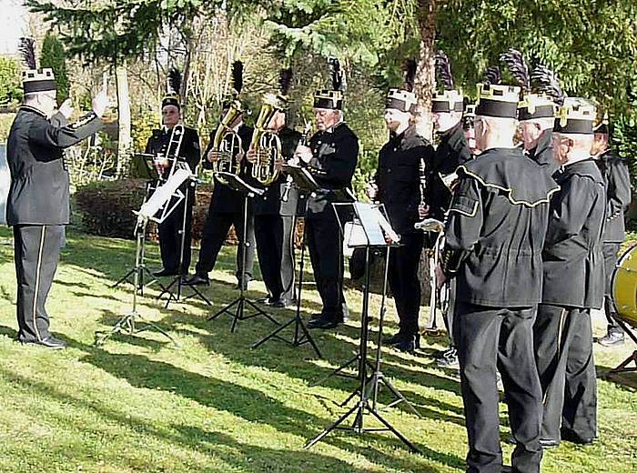 Feierliche Kranzniederlegung