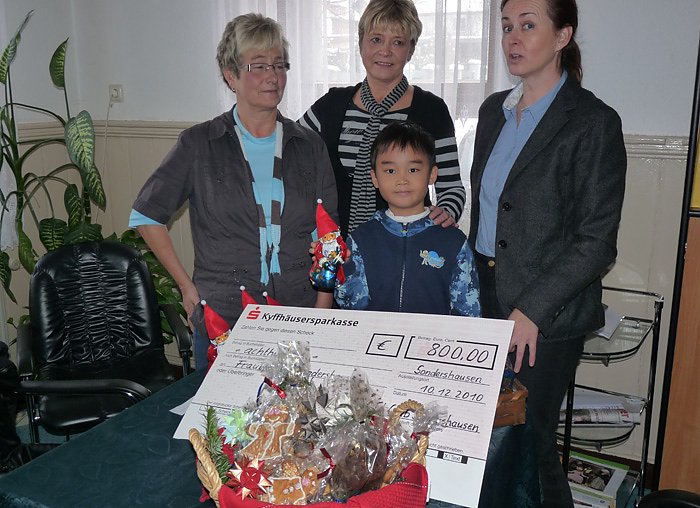 Spende &uuml;bergeben