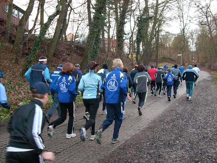 Silvesterlauf 2007 in Bad Frankenhausen - Es geht auf die Strecke