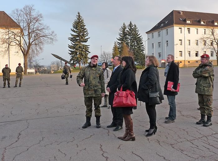 Zu Besuch in Kaserne