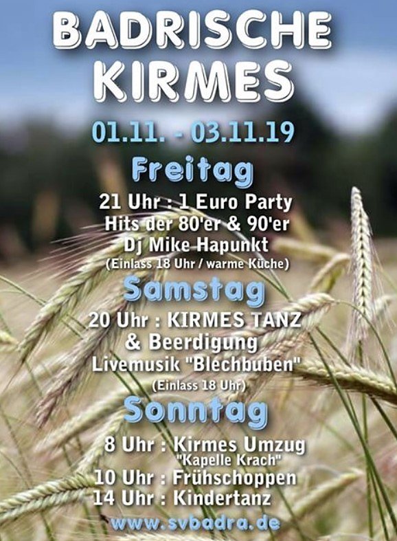Bild: Absage Konzert, Kirmes und Halloween