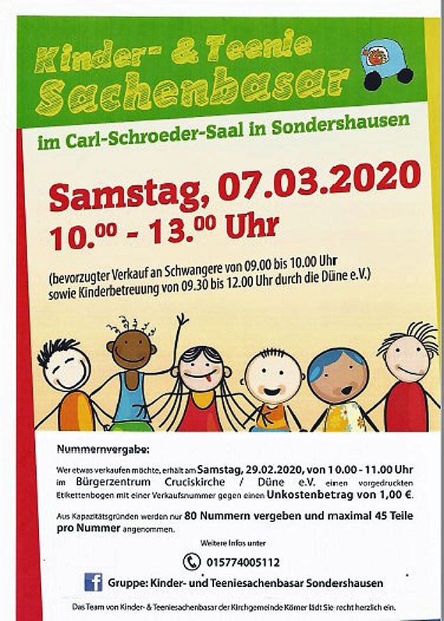 Bild: Vorbereitung Kindersachenbasar