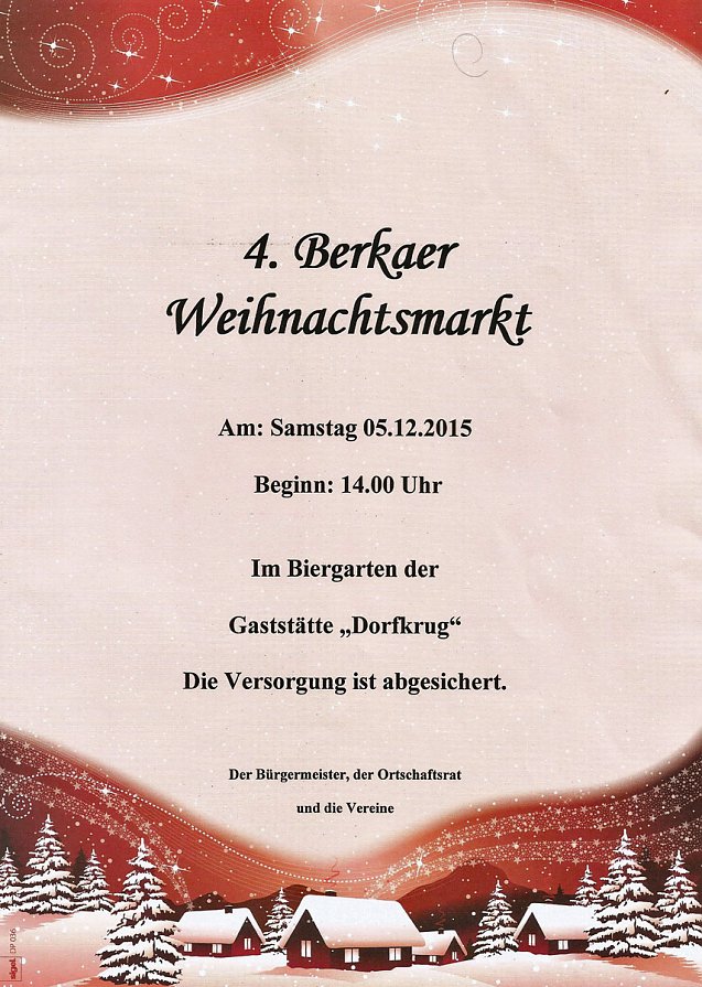 Bild: Weihnachtsm&auml;rkte Kindervilla und Berka