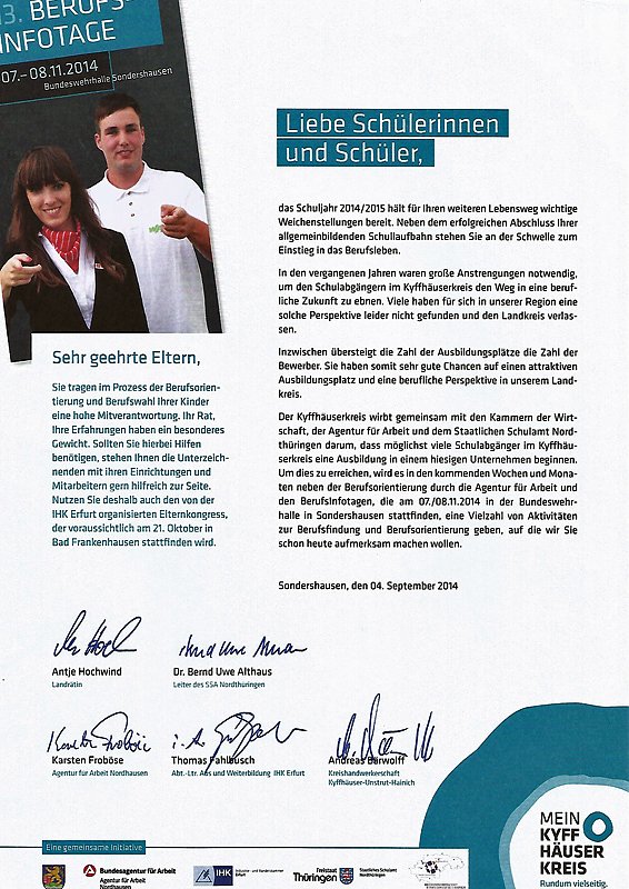 Bild: Hier bleiben und Ausbildung machen