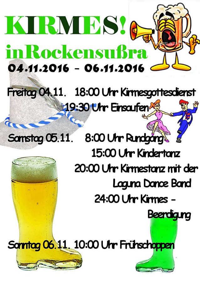 Bild: Kirmes in Rockensu&szlig;ra