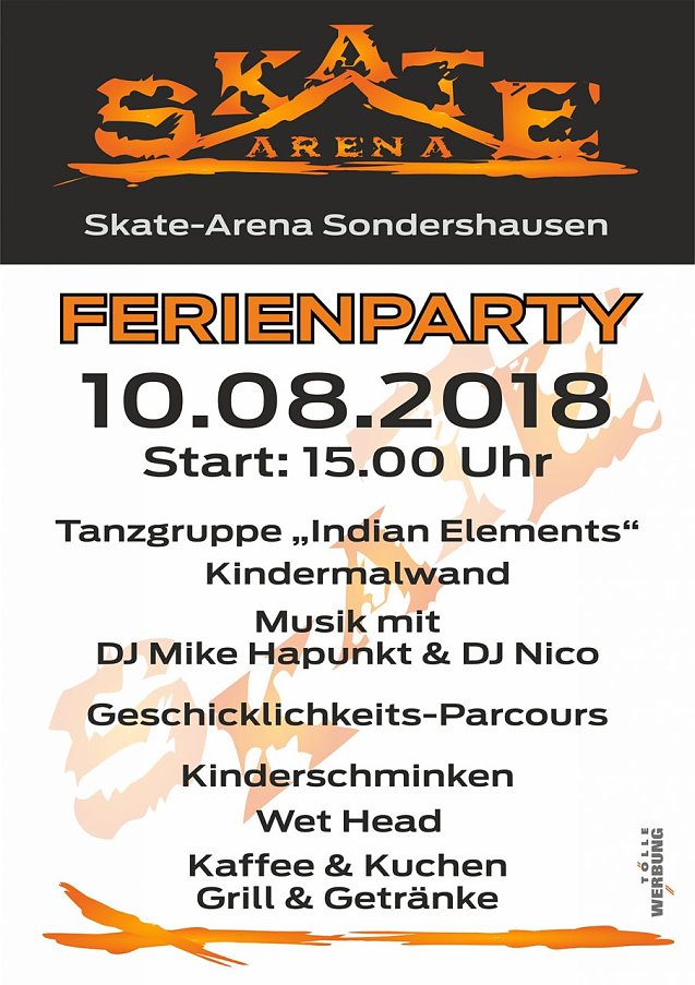 Bild: Ferienparty in der Skate-Arena