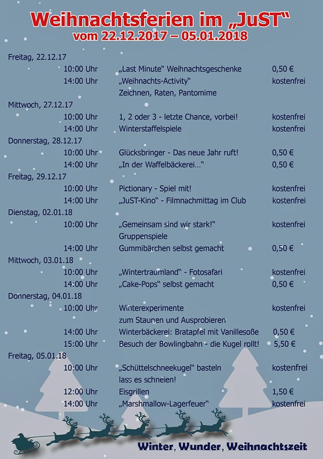 Bild: Ferienzeit im JuST