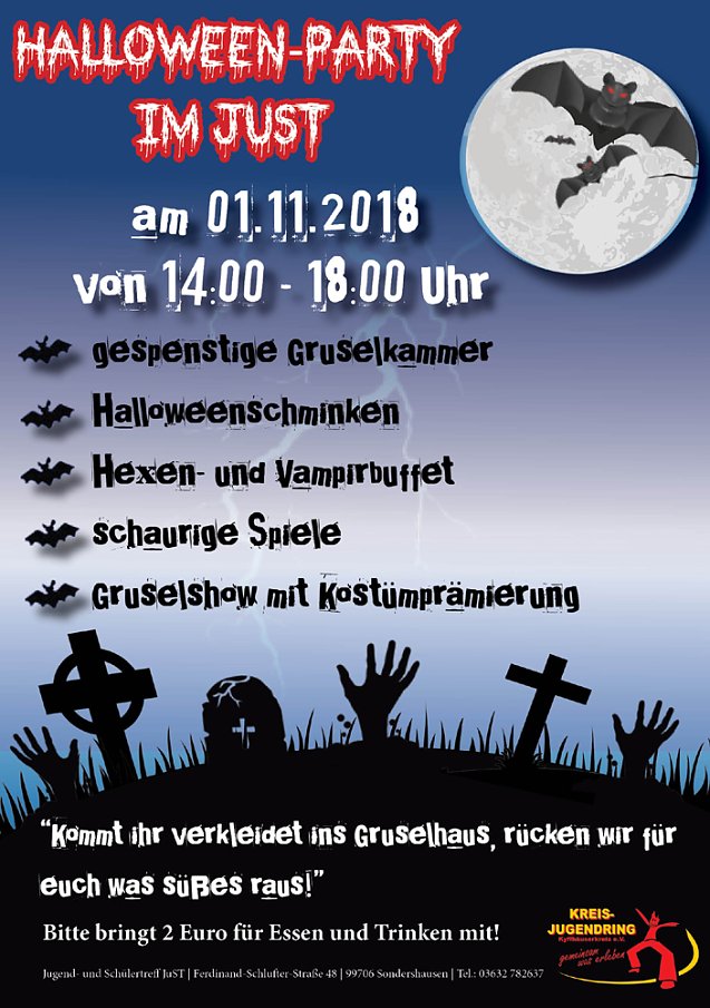 Bild: Halloweenparty im JuST