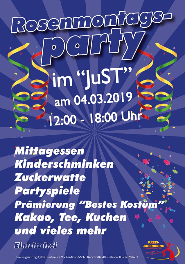 Bild: Rosenmontagsparty im JuST