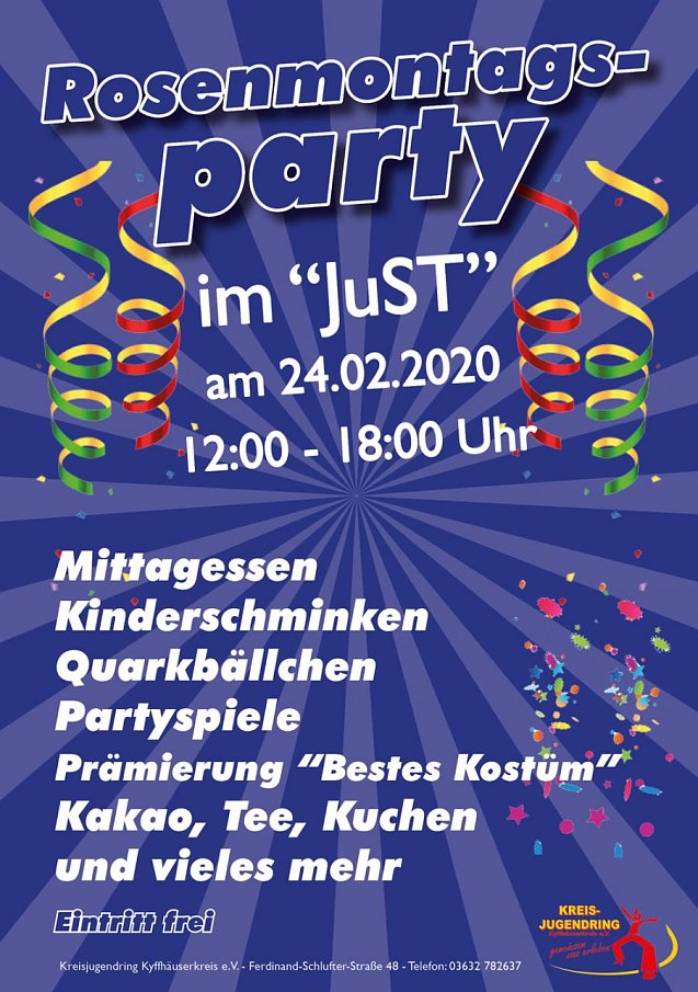 Bild: Rosenmontagsparty im "JuST"