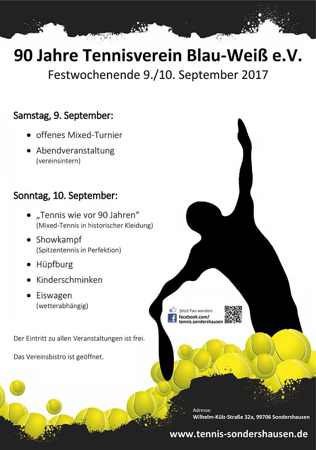 Bild: Jubil&auml;um - 90 Jahre Tennisverein