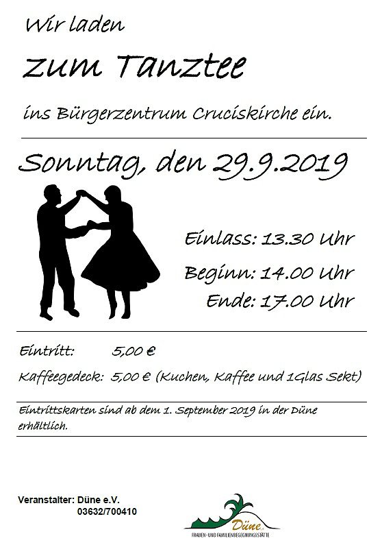Bild: Tanztee im B&uuml;rgerzentrum Cruciskirche