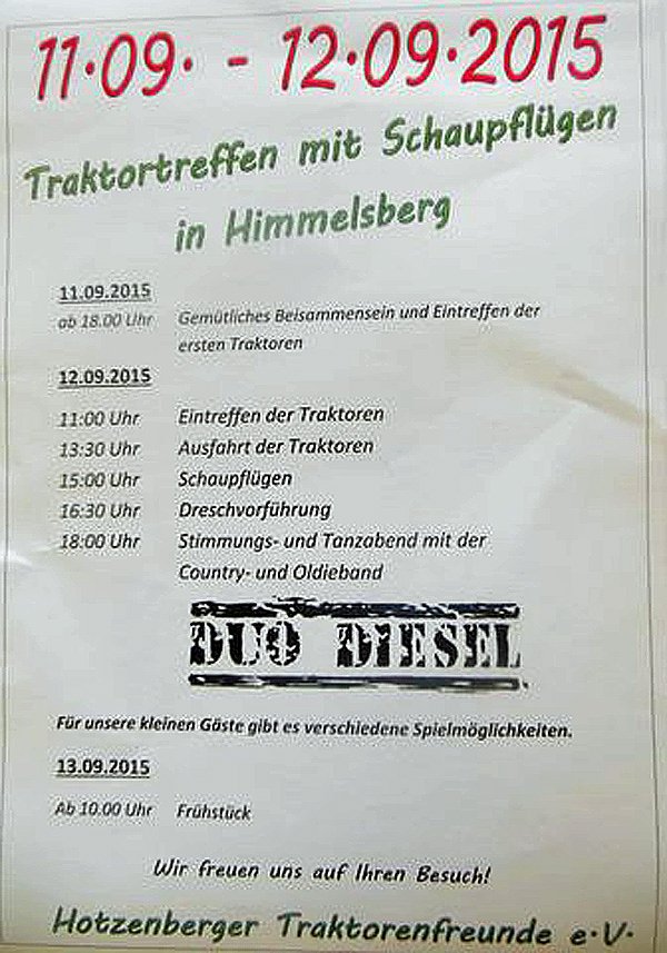 Bild: Traktorentreffen in Himmelsberg
