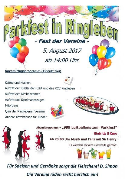 Bild: Parkfest in Ringleben - Fest der Vereine