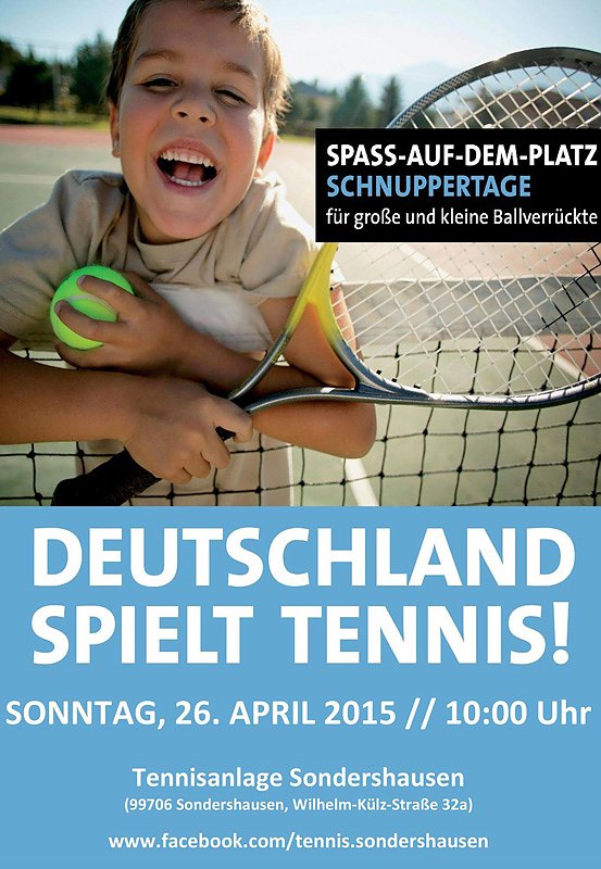 Bild: Sonnenschein zum Start in die Tennissaison�